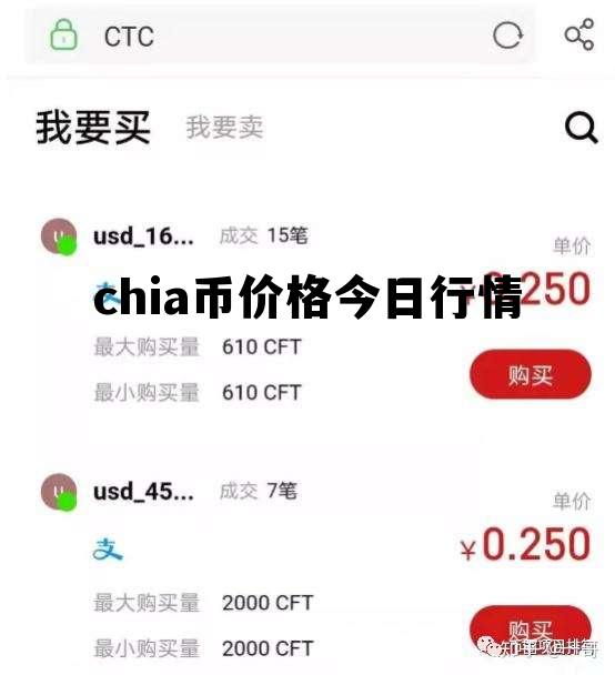 chia币价格今日行情，chia币价格今日行情 金色财经